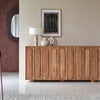 Chicago Solid Wood Three Door Storage Tall Cabinet Furniselan - Natural-Finish