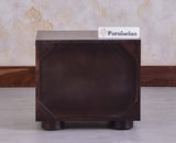 Chicago Solid Wood Two Drawer Bedside Table - Bedside Table - Furniselan - Grey-Finish