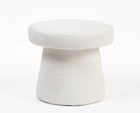 Clawz Cotton Ottoman White