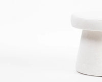Clawz Cotton Ottoman White