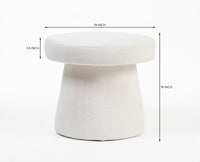 Clawz Cotton Ottoman White