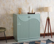 Colaba Two Door Multipurpose Wooden Sideboard Cabinet - Sideboard - Furniselan Silt-Green