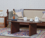 Columbia Solid Wood Oval Coffee Table - Coffee Table - Furniselan  - Teak-Finish