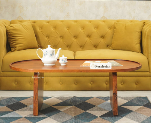 Columbia Solid Wood Oval Coffee Table