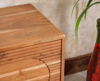 Columbia Solid Wood Tv Cabinet - Tv Cabinet - Furniselan - Natural-Finish
