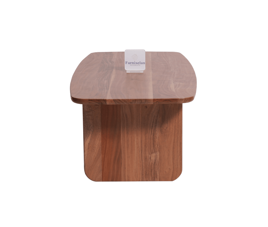 Columbus Solid Wood Coffee Table - Coffee Table - Furniselan - Natural-Finish