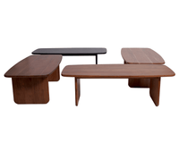Columbus Solid Wood Coffee Table - Coffee Table - Furniselan - Black-Finish
