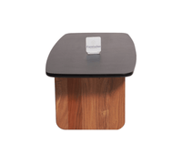 Columbus Solid Wood Coffee Table - Coffee Table - Furniselan - Black-Top