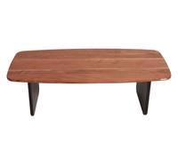 Columbus Solid Wood Coffee Table - Coffee Table - Furniselan - Natural-Top