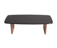 Columbus Solid Wood Coffee Table - Coffee Table - Furniselan - Black-Top