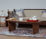 Columbus Solid Wood Coffee Table - Coffee Table - Furniselan - Teak-Finish