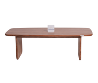Columbus Solid Wood Coffee Table - Coffee Table - Furniselan - Natural-Finish