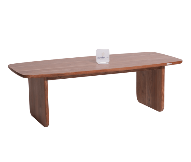 Columbus Solid Wood Coffee Table - Coffee Table - Furniselan - Natural-Finish