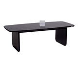 Columbus Solid Wood Coffee Table - Coffee Table - Furniselan - Black-Finish