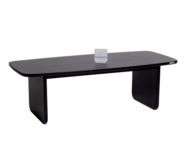 Columbus Solid Wood Coffee Table - Coffee Table - Furniselan - Black-Finish