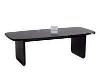 Columbus Solid Wood Coffee Table - Coffee Table - Furniselan - Black-Finish