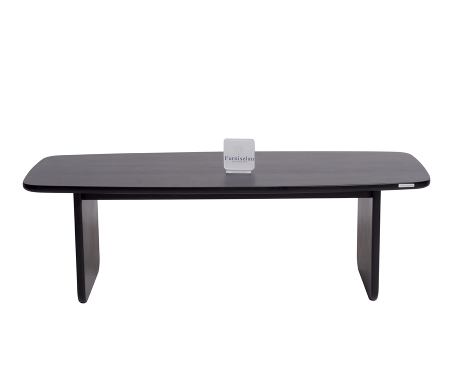 Columbus Solid Wood Coffee Table - Coffee Table - Furniselan - Black-Finish