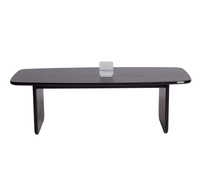 Columbus Solid Wood Coffee Table - Coffee Table - Furniselan - Black-Finish