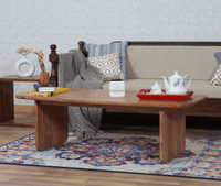 Columbus Solid Wood Coffee Table - Coffee Table - Furniselan - Natural-Finish