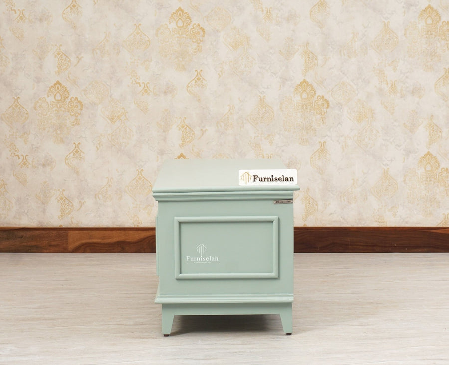 Colva Solid wood Storage Trunk Box - Trunks & Cabinets - Furniselan -Silt-Green