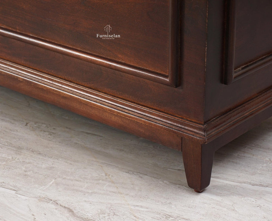 Colva Solid wood Storage Trunk Box - Trunks & Cabinets - Furniselan  - Grey-Finish