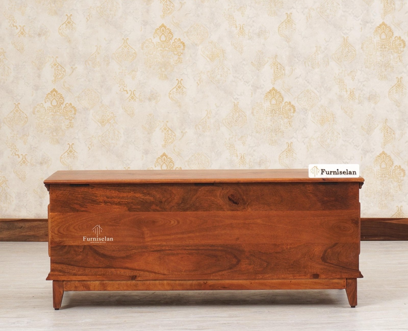Buy Online Colva Solid wood Storage Trunk Box