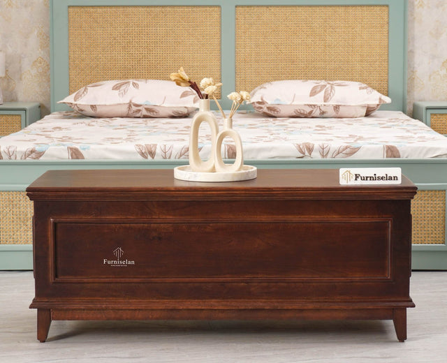 Colva Solid wood Storage Trunk Box - Trunks & Cabinets - Furniselan  - Grey-Finish