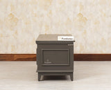 Colva Solid wood Storage Trunk Box - Trunks & Cabinets - Furniselan - Slate-Grey