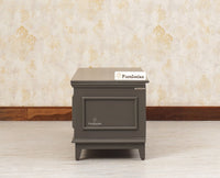 Colva Solid wood Storage Trunk Box - Trunks & Cabinets - Furniselan - Slate-Grey