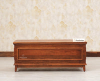 Colva Solid wood Storage Trunk Box - Trunks & Cabinets - Furniselan - Brown-Finish