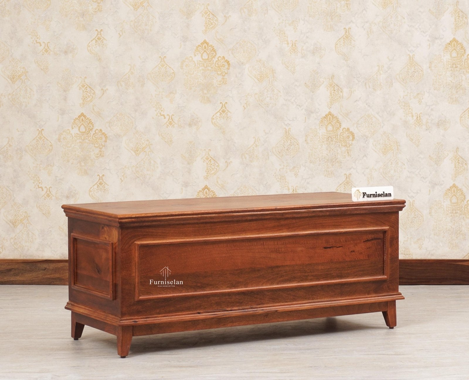 Buy Online Colva Solid wood Storage Trunk Box