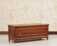 Colva Solid wood Storage Trunk Box - Trunks & Cabinets - Furniselan - Brown-Finish