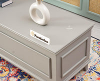 Colva Solid wood Storage Trunk Box - Trunks & Cabinets - Furniselan - Cool-Grey