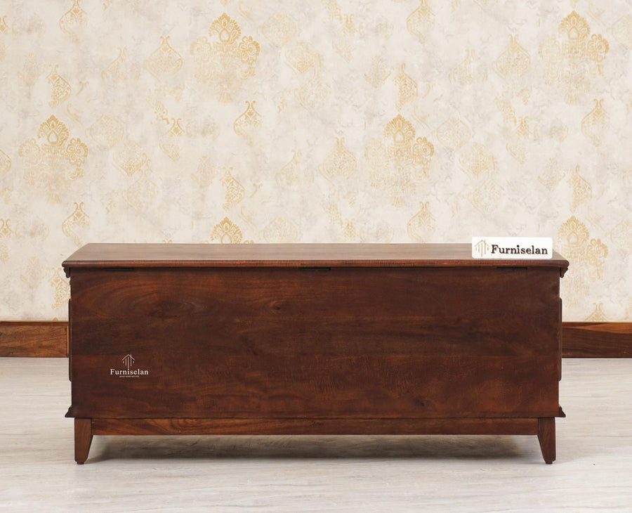 Colva Solid wood Storage Trunk Box - Trunks & Cabinets - Furniselan  - Grey-Finish