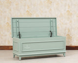 Colva Solid wood Storage Trunk Box - Trunks & Cabinets - Furniselan -Silt-Green