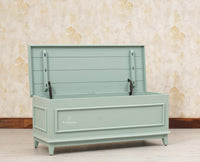Colva Solid wood Storage Trunk Box - Trunks & Cabinets - Furniselan -Silt-Green