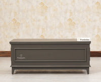Colva Solid wood Storage Trunk Box - Trunks & Cabinets - Furniselan - Slate-Grey