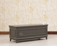 Colva Solid wood Storage Trunk Box - Trunks & Cabinets - Furniselan - Slate-Grey