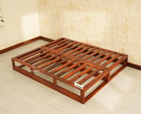 Copenhagen Sheesham Sofa Cum Bed Maple Finish