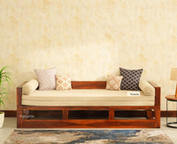 Copenhagen Sheesham Sofa Cum Bed Maple Finish