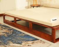 Copenhagen Sheesham Sofa Cum Bed Maple Finish