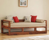 Copenhagen Sheesham Sofa Cum Bed Maple Finish