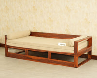 Copenhagen Sheesham Sofa Cum Bed Maple Finish