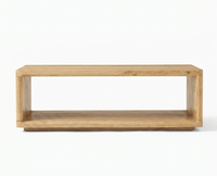 Copenhagen Simple Wooden Coffee Table Furniselan - Natural Finish