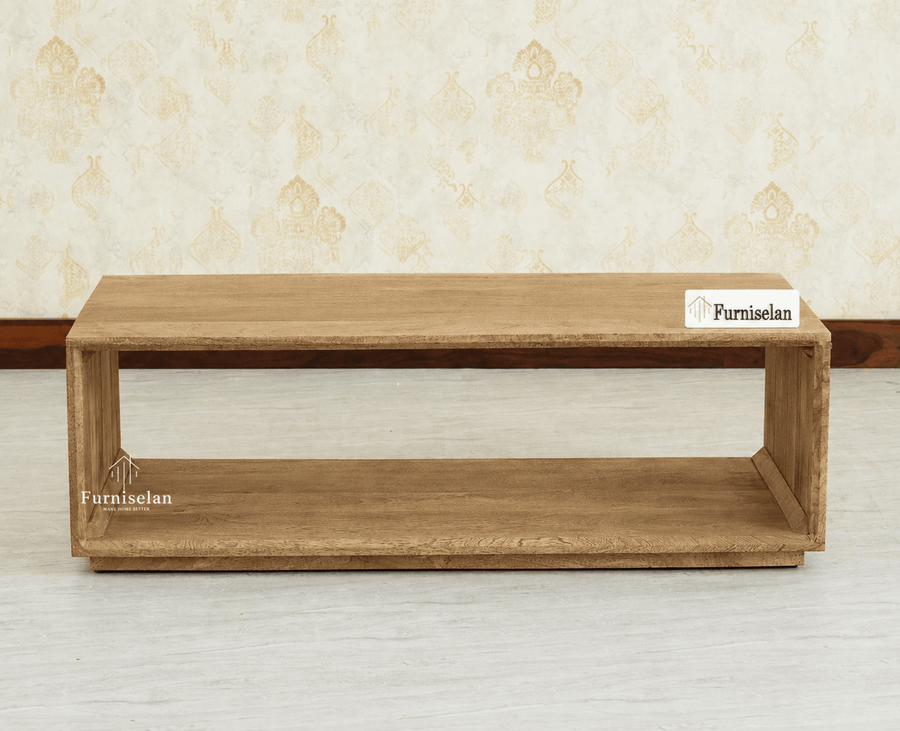 Copenhagen Simple Wooden Coffee Table Furniselan - Natural oak Finish