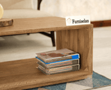 Copenhagen Simple Wooden Coffee Table Furniselan - Natural oak Finish