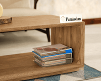 Copenhagen Simple Wooden Coffee Table Furniselan - Natural oak Finish