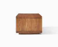 Copenhagen Simple Wooden Coffee Table Furniselan - Rustic Teak