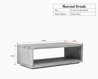 Copenhagen Simple Wooden Coffee Table Furniselan - Brown Finish