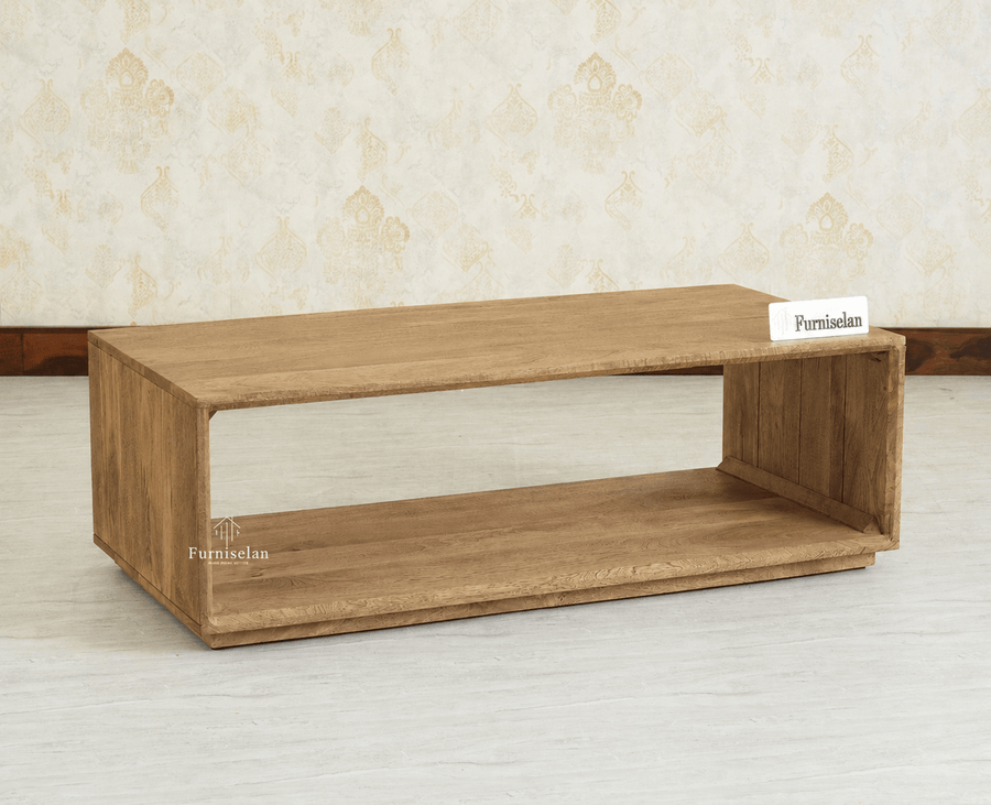 Copenhagen Simple Wooden Coffee Table Furniselan - Natural oak Finish